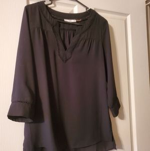 Sioni Black tunic blouse